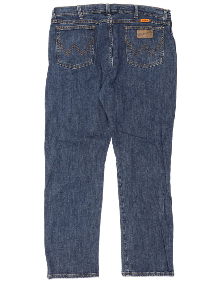 Wrangler Herren Straight Jeans W38 L30 Blaue Baumwolle
