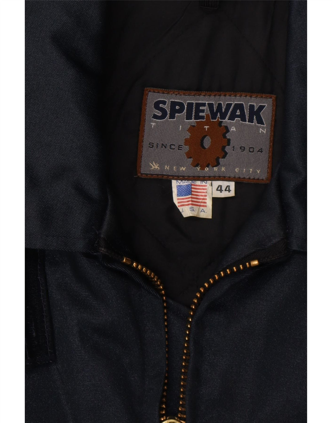 SPIEWAK Mens Utility Jacket UK 44 2XL Navy Blue Vintage Spiewak and Second-Hand Spiewak from Messina Hembry 