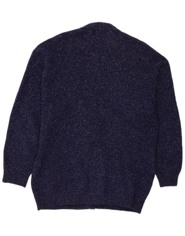 J. C. Twidd Herren-Cardigan-Pullover 2XL Blue Argyle/Diamond Wool Classic