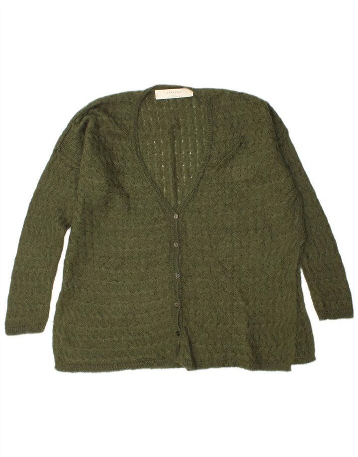 Zara Damen-Strickjacke in Übergröße, Gr. 14, Mittelgrün