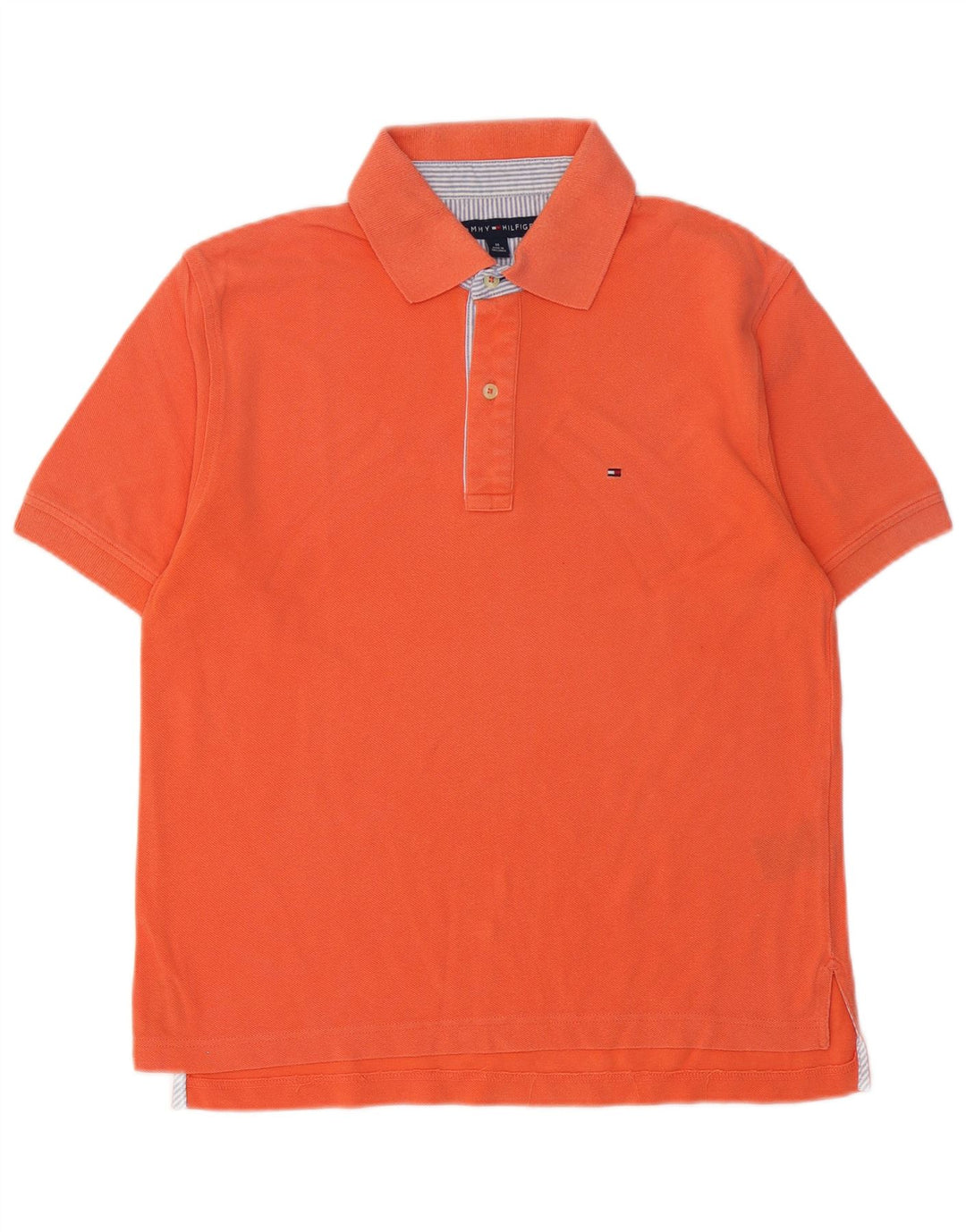 TOMMY HILFIGER Herren Poloshirt Mittelorange Baumwolle