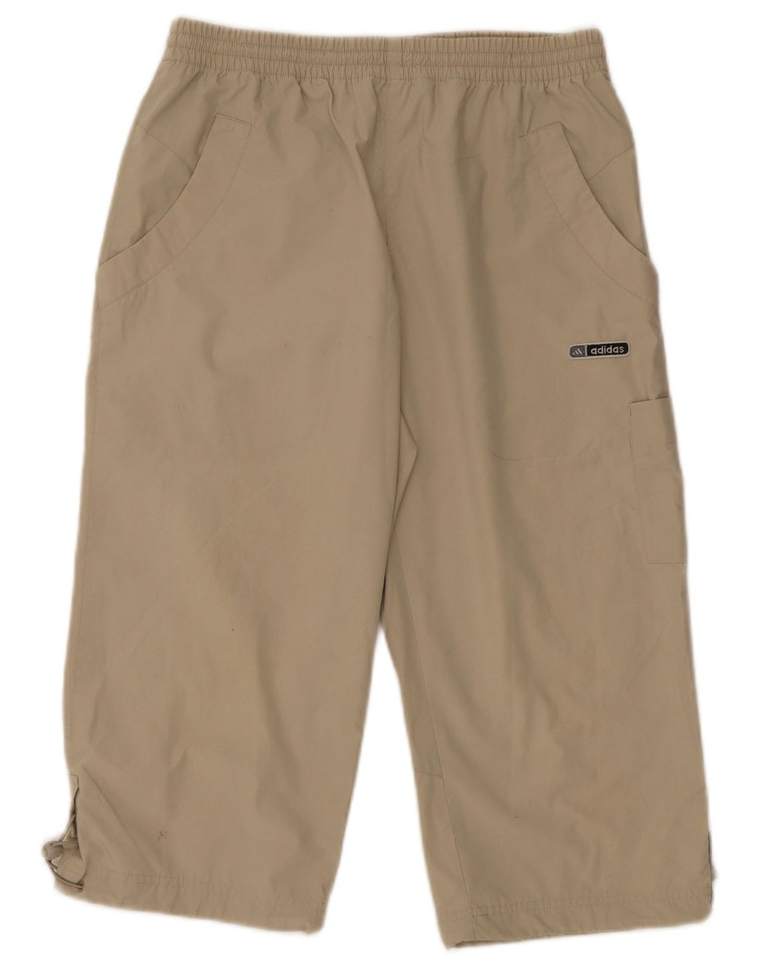 Adidas Herren Cargo Capri-Trainingshose, klein, beige, Polyester