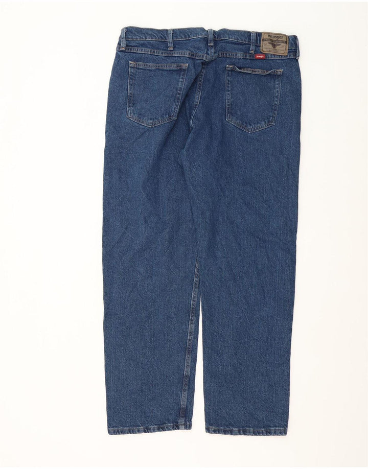 Wrangler Herren Regular Straight Jeans W38 L30 Blaue Baumwolle