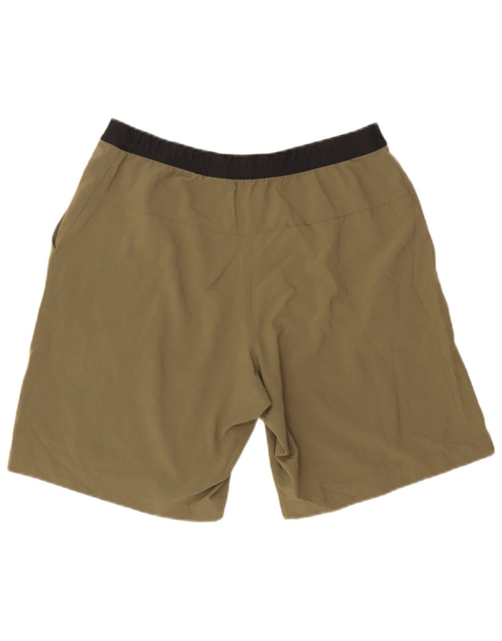 Reebok Herren Sportshorts Medium Khaki Colourblock Polyester
