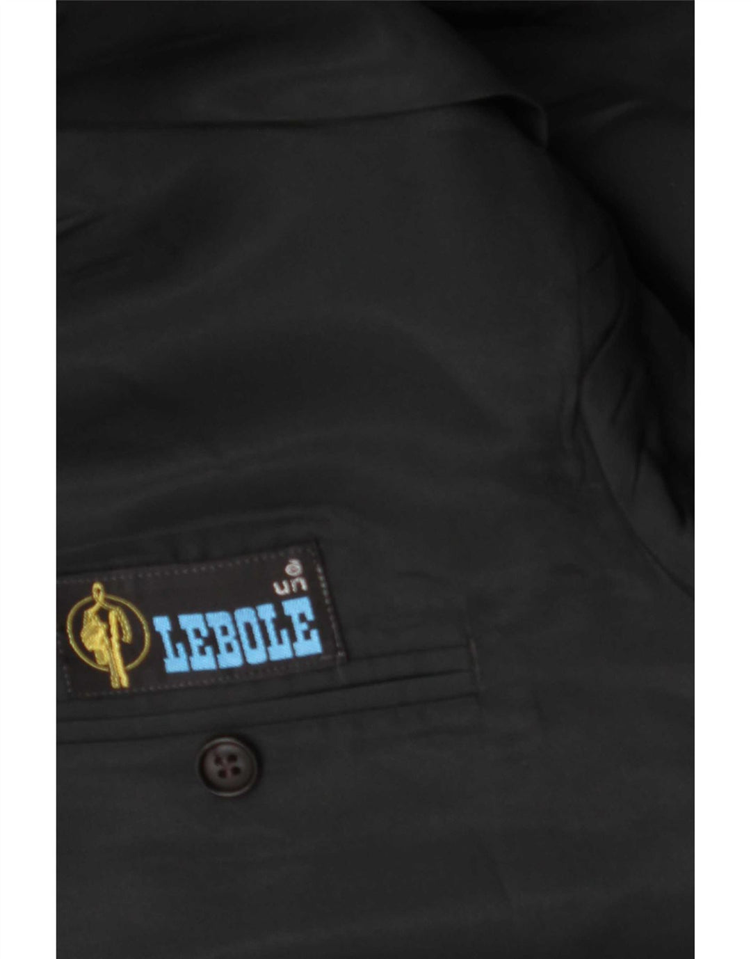 Lebole Herrenmantel UK 40 Large Schwarz