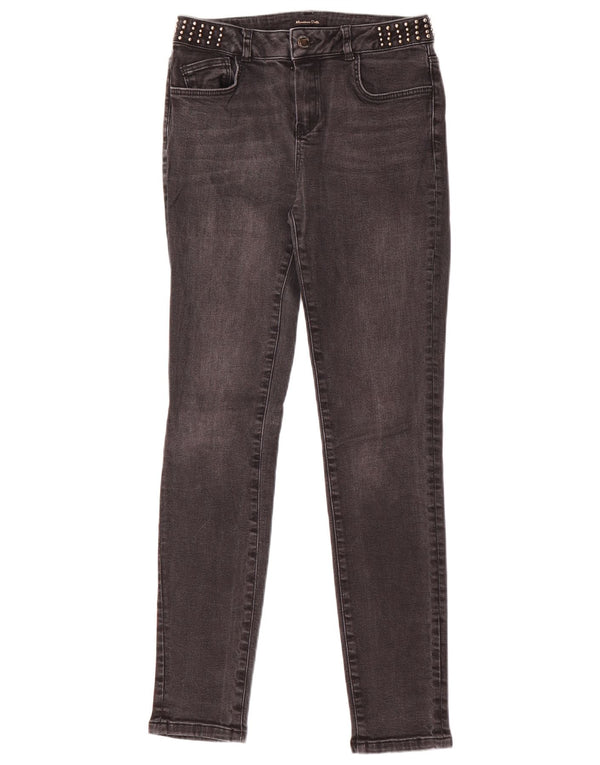 MASSIMO DUTTI Damen Skinny Jeans EU 36 XS W26 L28 Grau