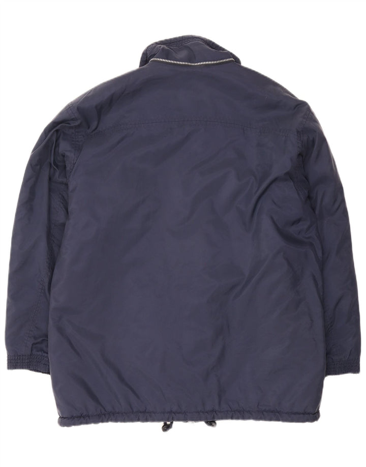 Champion Herren-Windbreaker-Jacke UK 38 Medium Navy Blue Polyamid