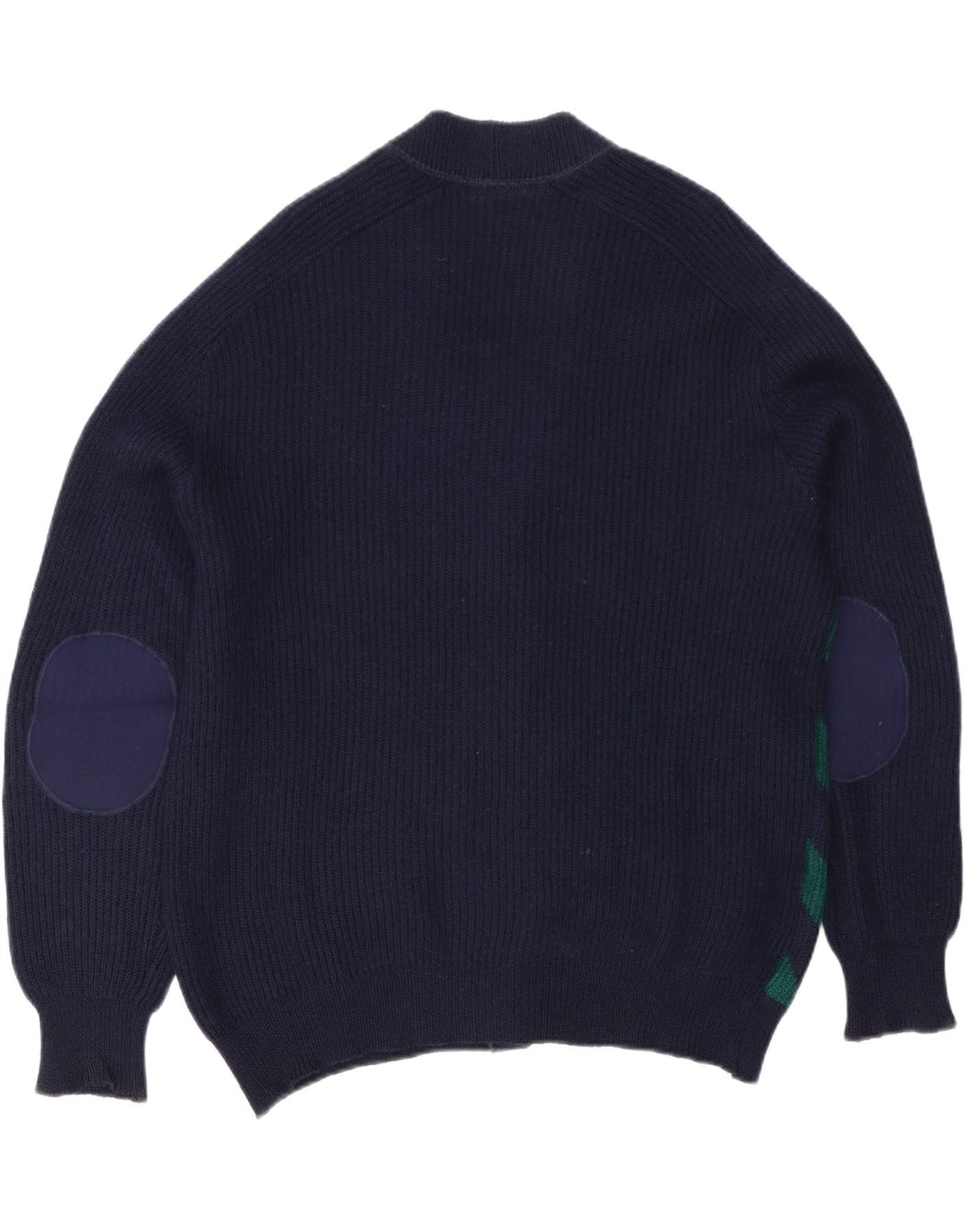 Vintage Herren Cardigan Pullover XL Marineblau gestreift