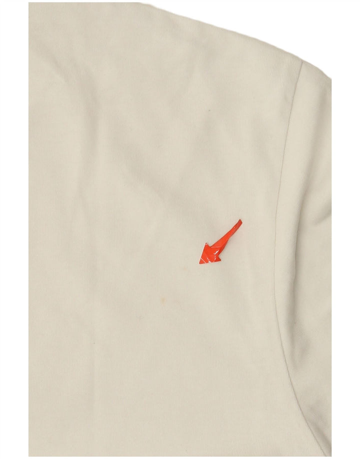 Adidas Herren Grafik-T-Shirt-Oberteil aus mittelweißer Baumwolle