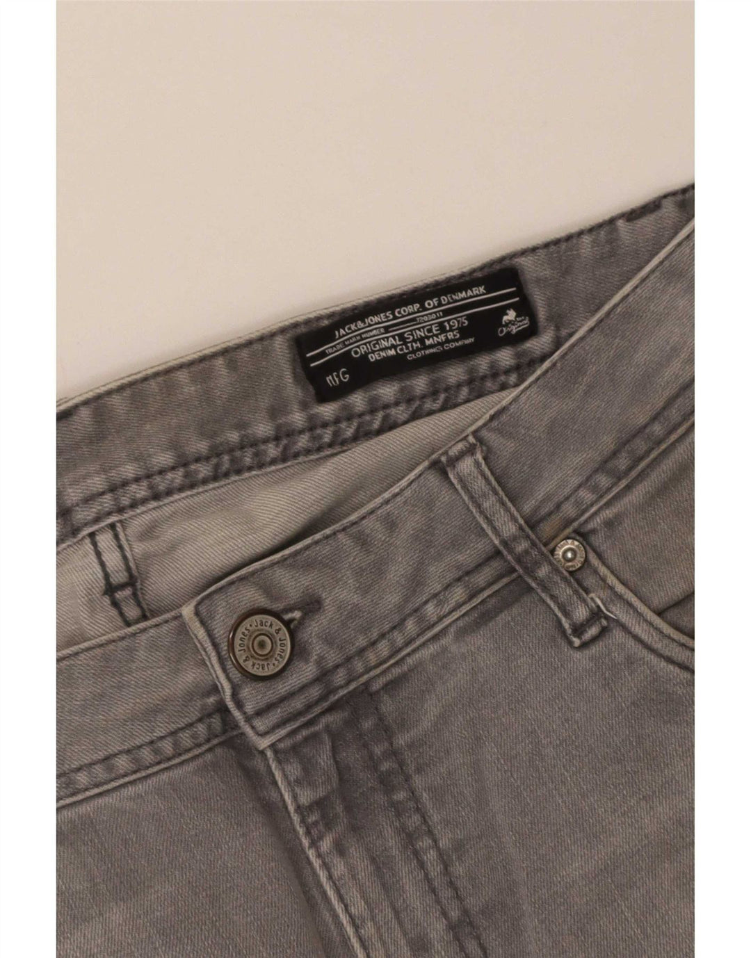 Jack & Jones Herren Ben Skinny Jeans W34 L35 Grau