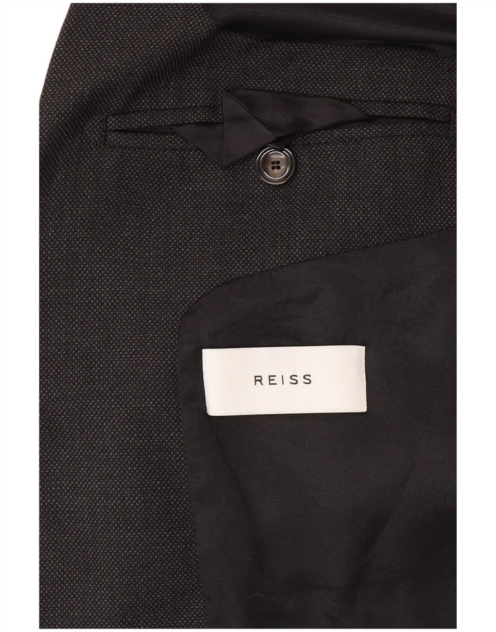 Reiss Herren-Blazer mit 1 Knopf, Gr. 36, Grau