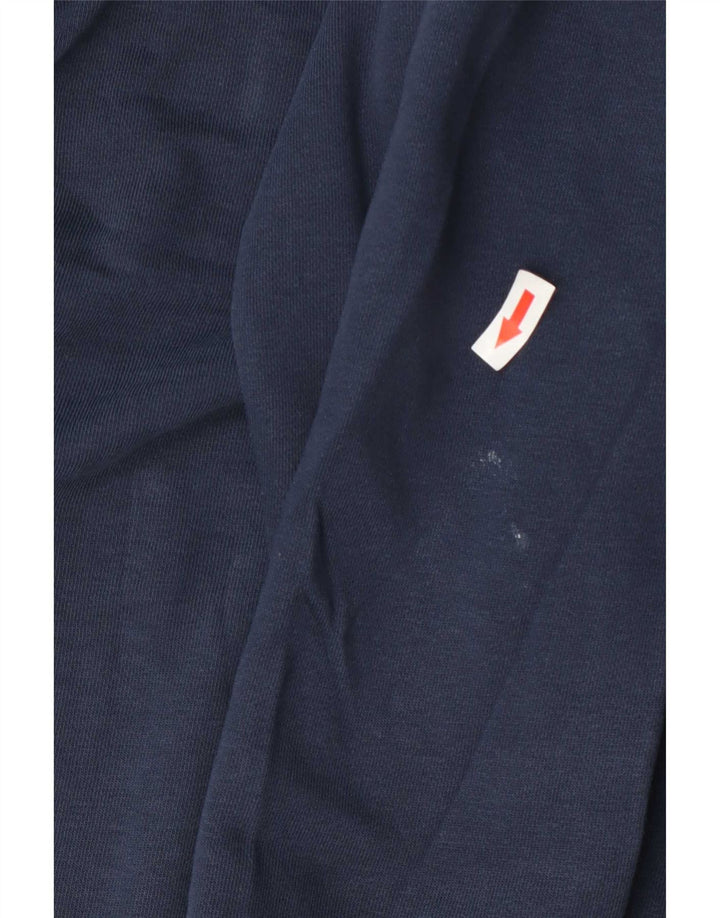 Marks & Spencer Damen-Sweatshirt-Pullover UK 16 Large Marineblaue Baumwolle