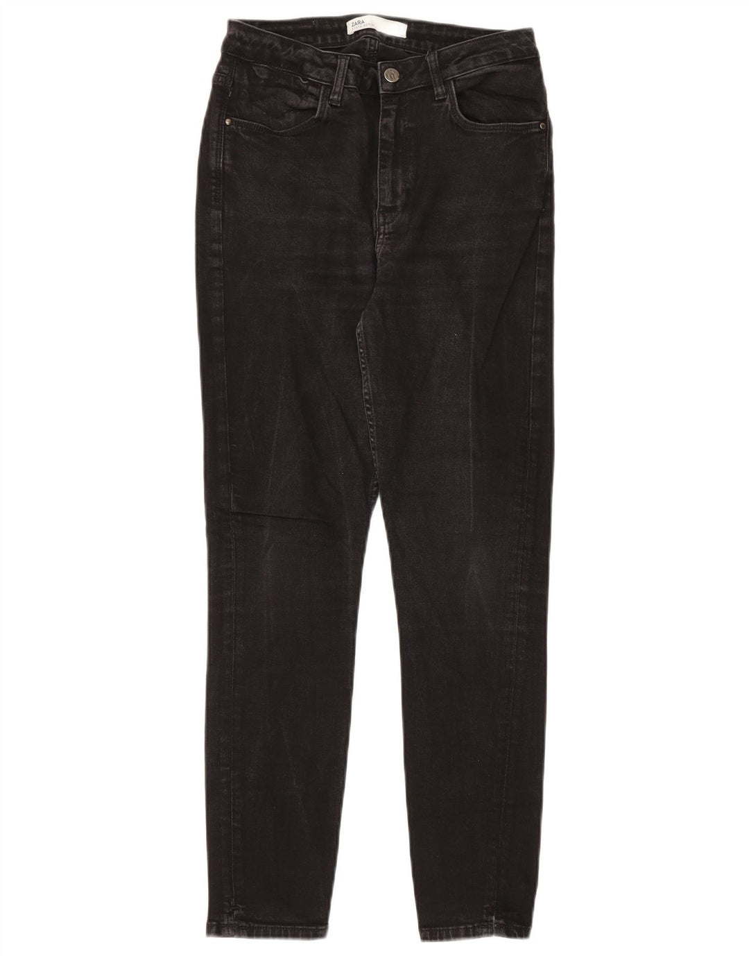 Zara Damen Tapered Jeans EU 40 Medium W30 L28 Schwarz