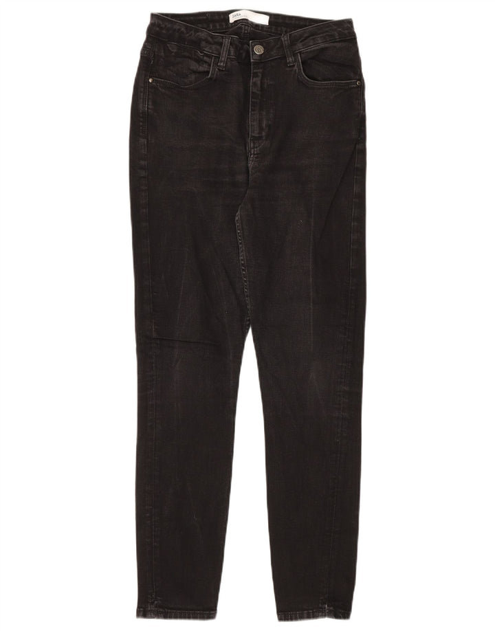 Zara Damen Tapered Jeans EU 40 Medium W30 L28 Schwarz