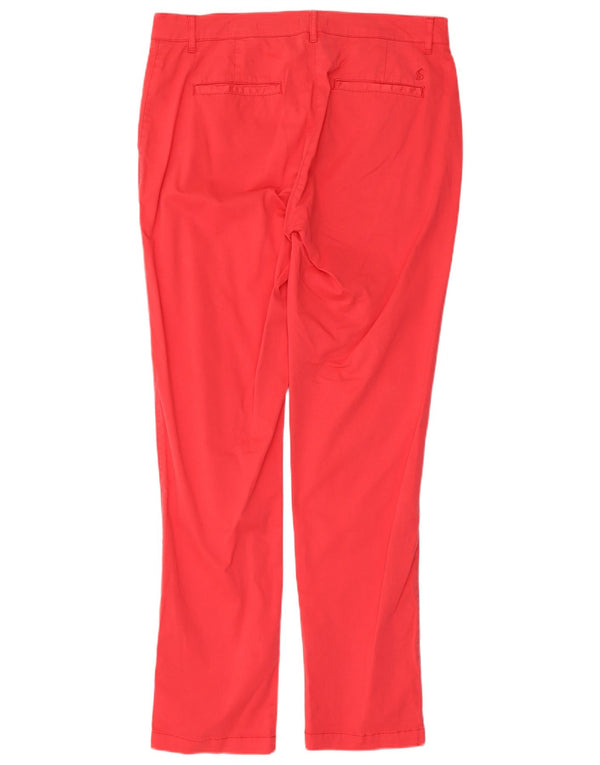 Joules Slim Chino-Hose für Damen, UK 14, Größe L W34 L31, rote Baumwolle