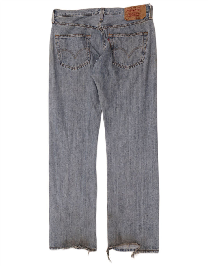 Levi's Herren Straight Jeans W34 L32 Blaue Baumwolle