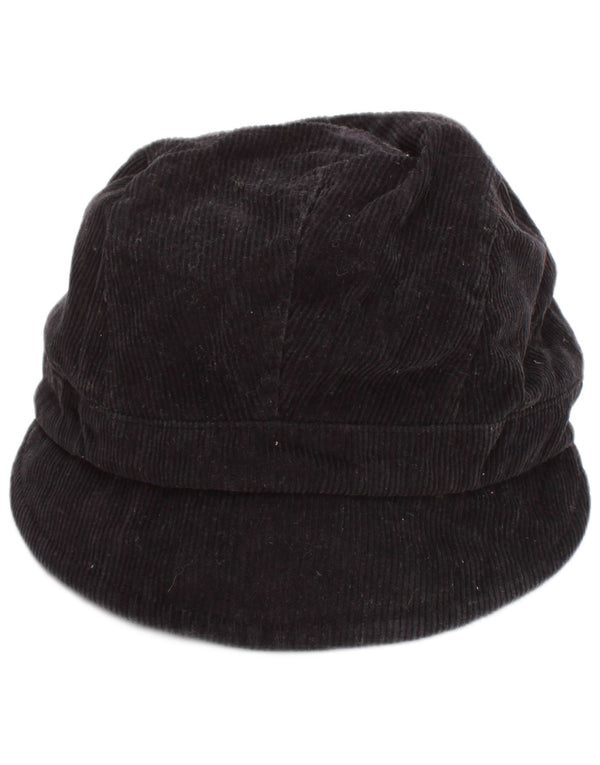 Koan Womens Corduroy Newsboy Cap Large Black Cotton