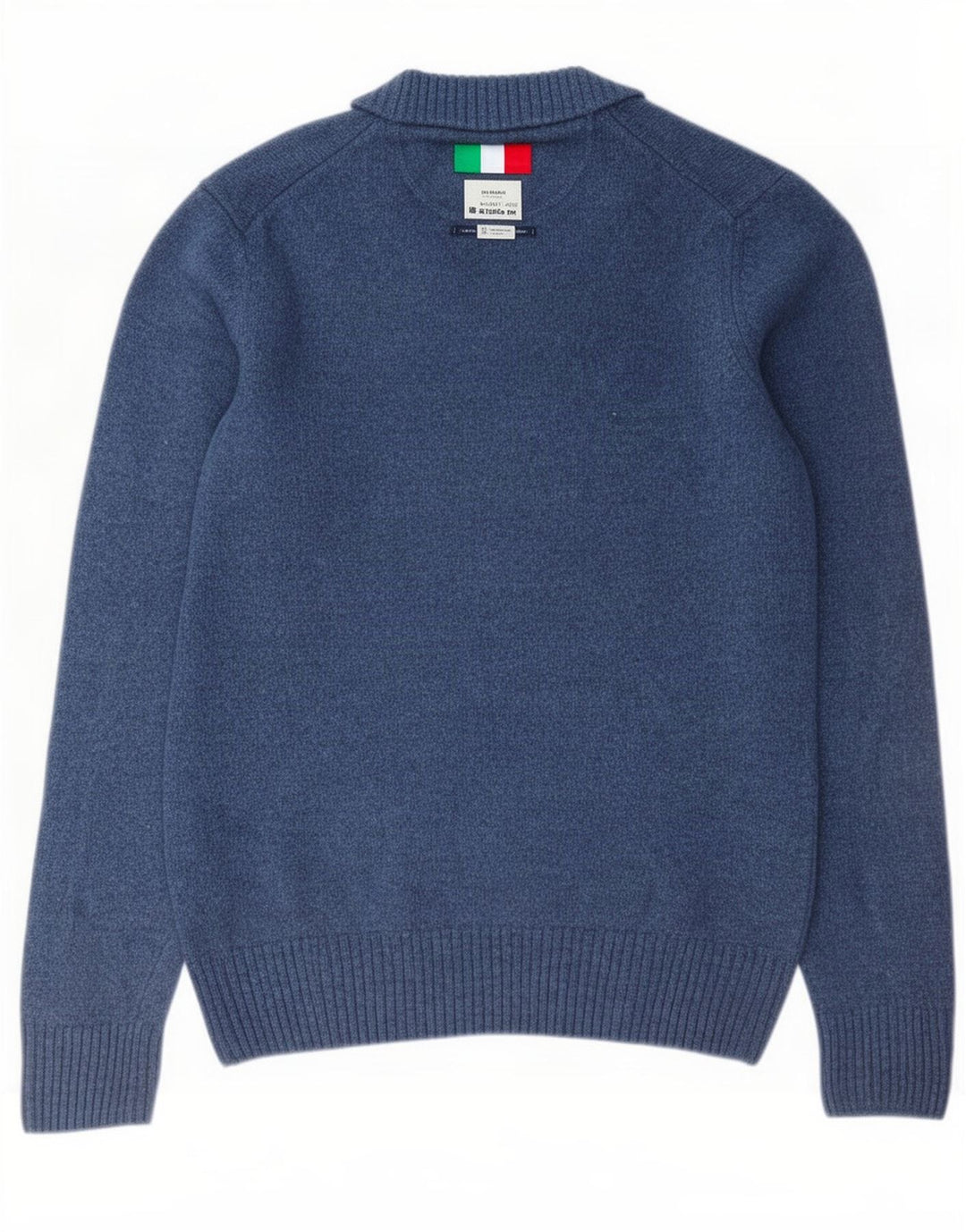 Marlboro Classics Herren-Pullover mit V-Ausschnitt, große blaue Wolle