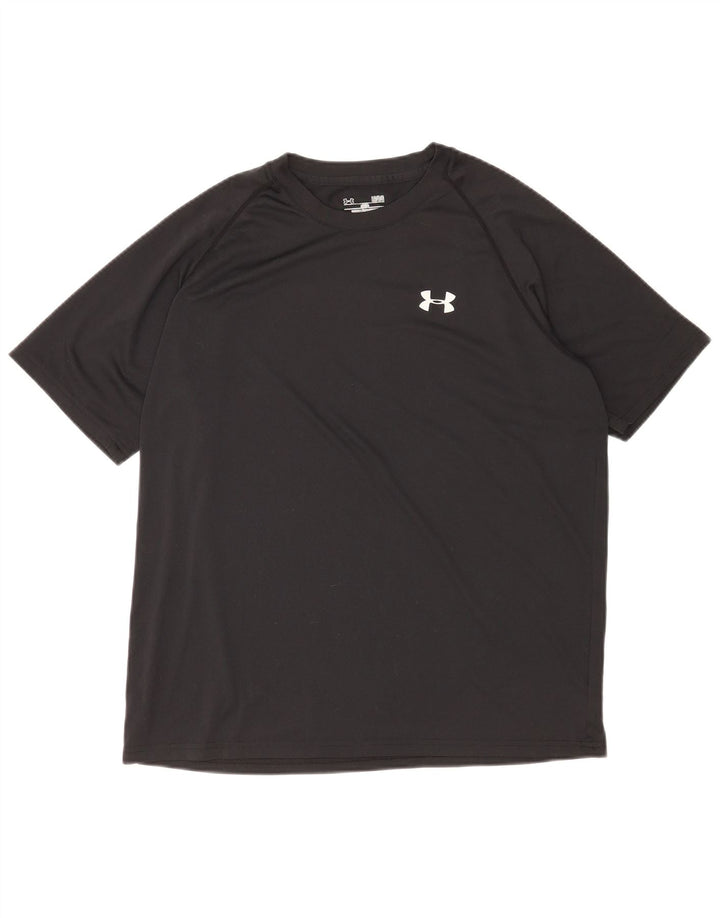 Under Armour Herren Heat Gear T-Shirt Top Large Schwarz Polyester