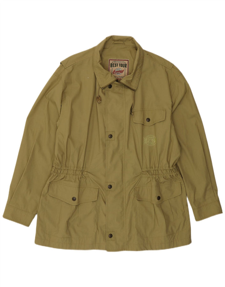 Porto Di Panama Herren-Utility-Jacke UK 42 XL Khaki