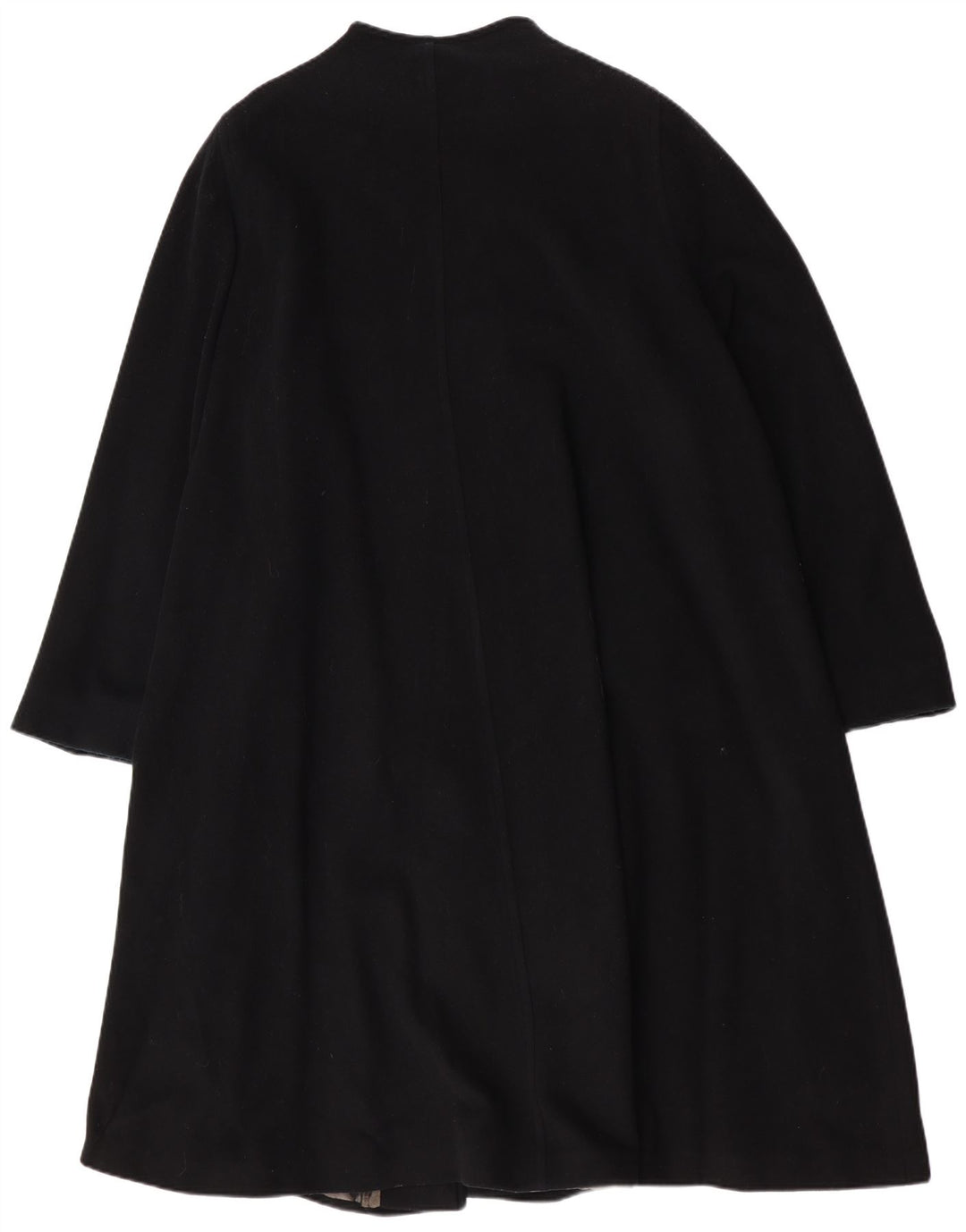 LADY H. Übergroßer Damenmantel IT 49 XL Schwarze Lammwolle