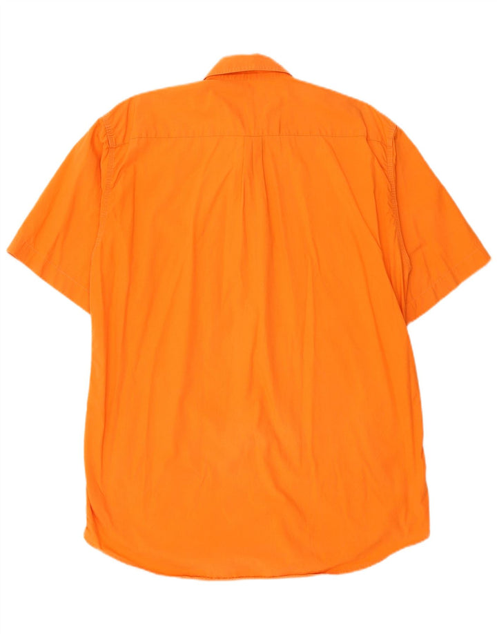 LEVI'S Mens Short Sleeve Shirt Medium Orange Cotton