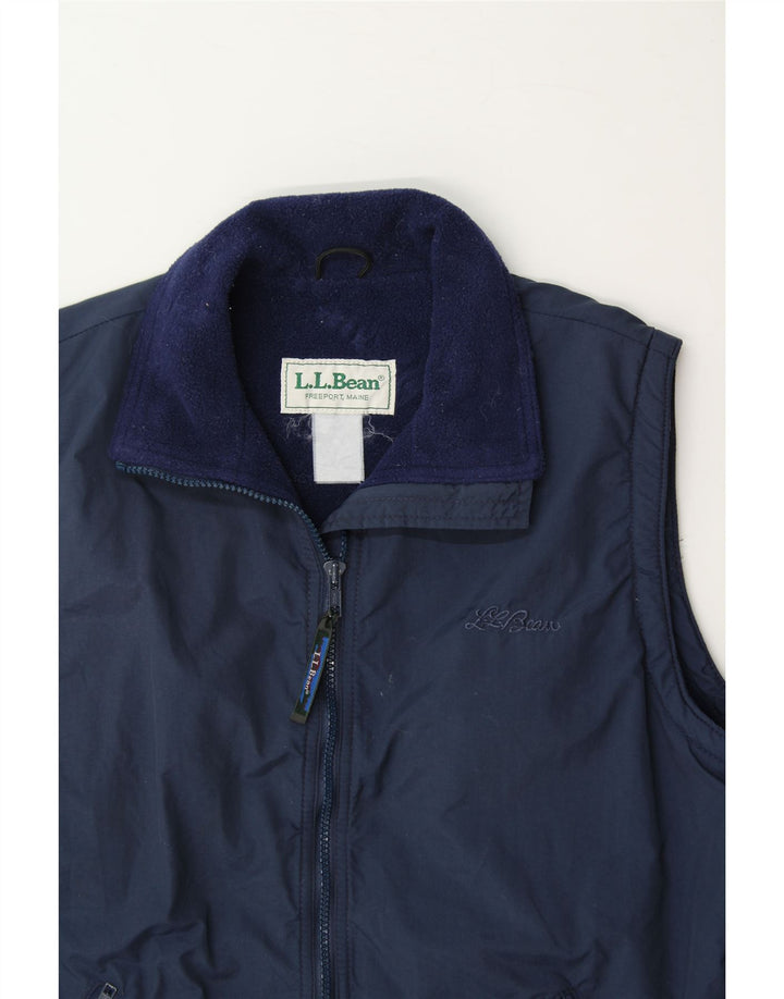L.L.BEAN Womens Gilet UK 16 Large Navy Blue Vintage L.L.Bean and Second-Hand L.L.Bean from Messina Hembry 