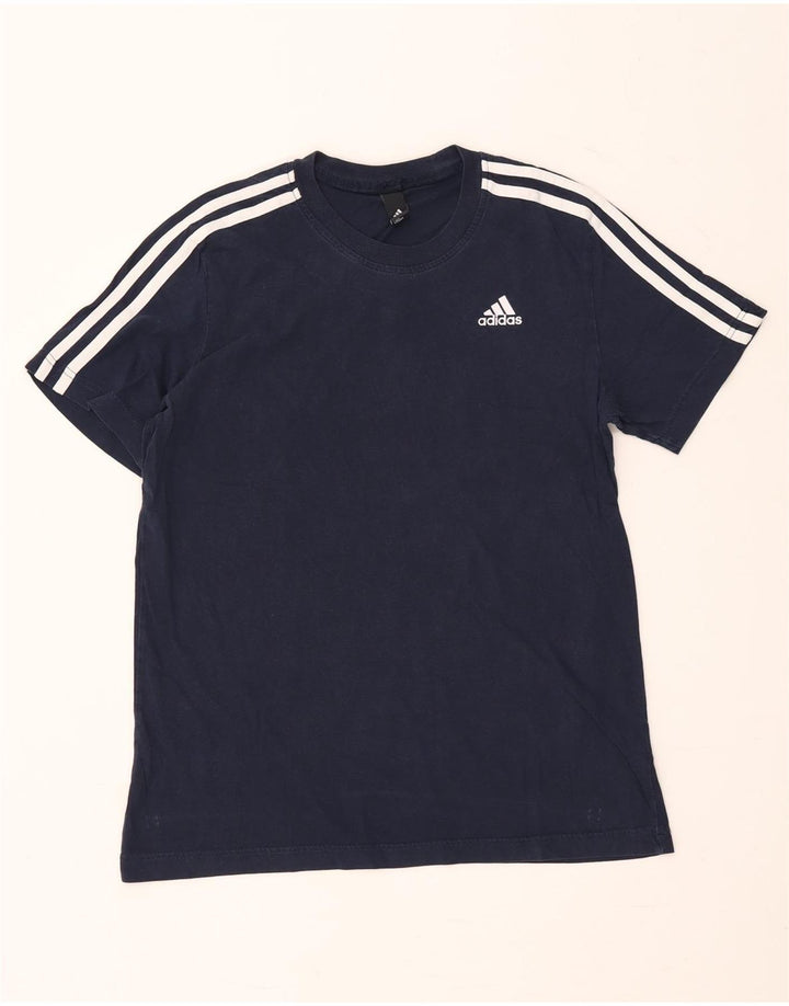 Adidas Herren T-Shirt Top Medium Marineblau Baumwolle