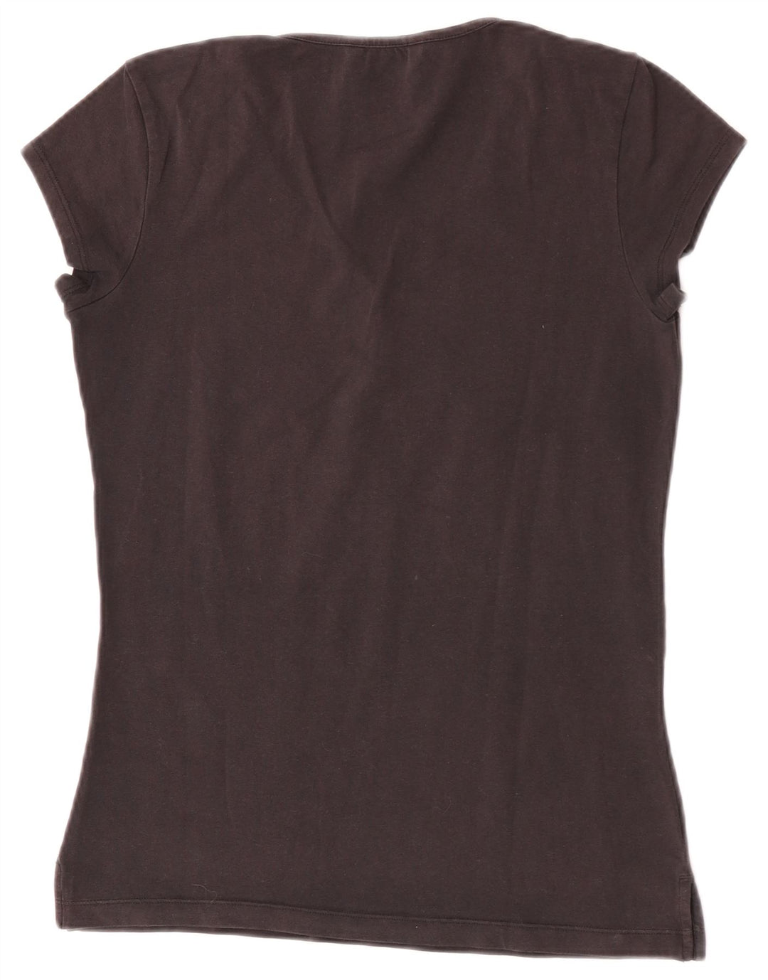 Adidas Damen T-Shirt Top UK 14 Medium Schwarz