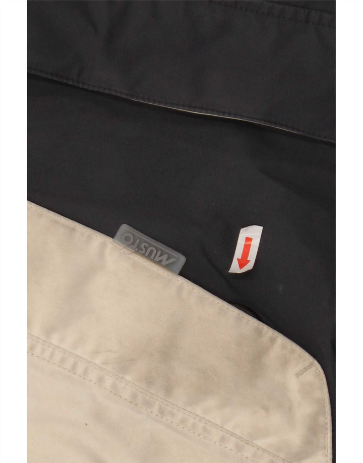 Musto wasserdichte Jacke mit Kapuze für Jungen, 9–10 Jahre, Schwarz, Farbblock