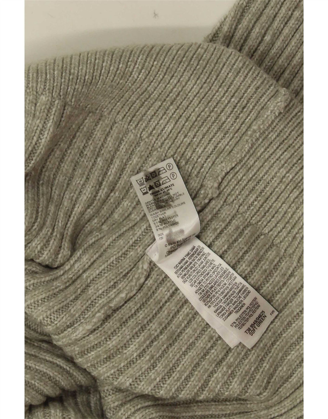 Marks & Spencer Damen-Cardigan-Pullover UK 16 Large Grün Polyester