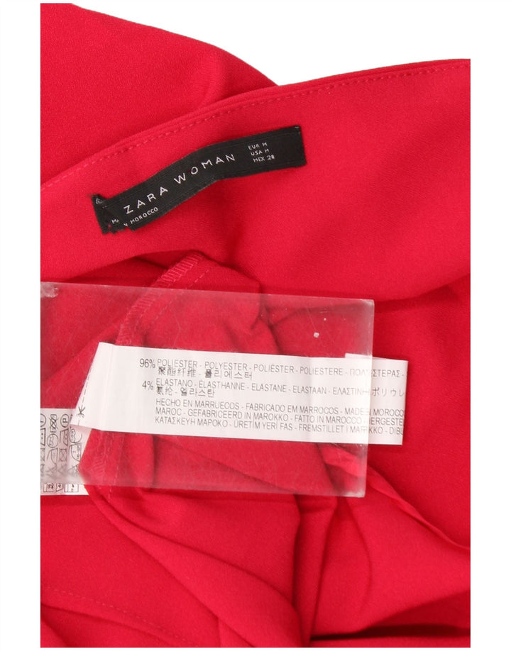 Zara Damen Fledermaus-Tunika-Oberteil UK 12 Mittelrosa Polyester