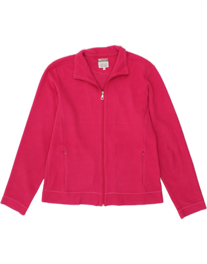 CHAMPION Womens Tracksuit Top Jacket UK 18 XL Pink Polyester Vintage Champion and Second-Hand Champion from Messina Hembry 