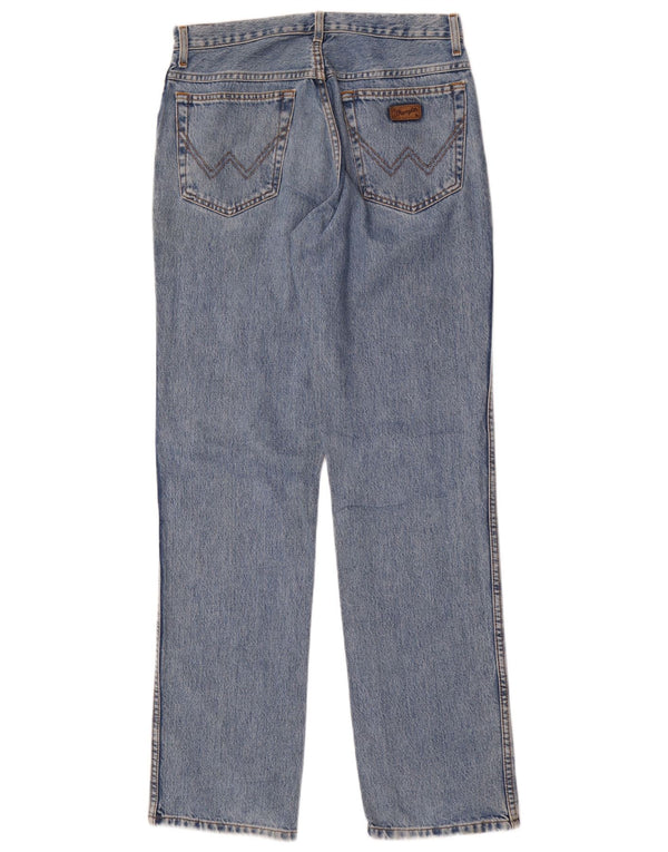 Wrangler Damen Texas High Waist Straight Jeans W32 L34 Blaue Baumwolle