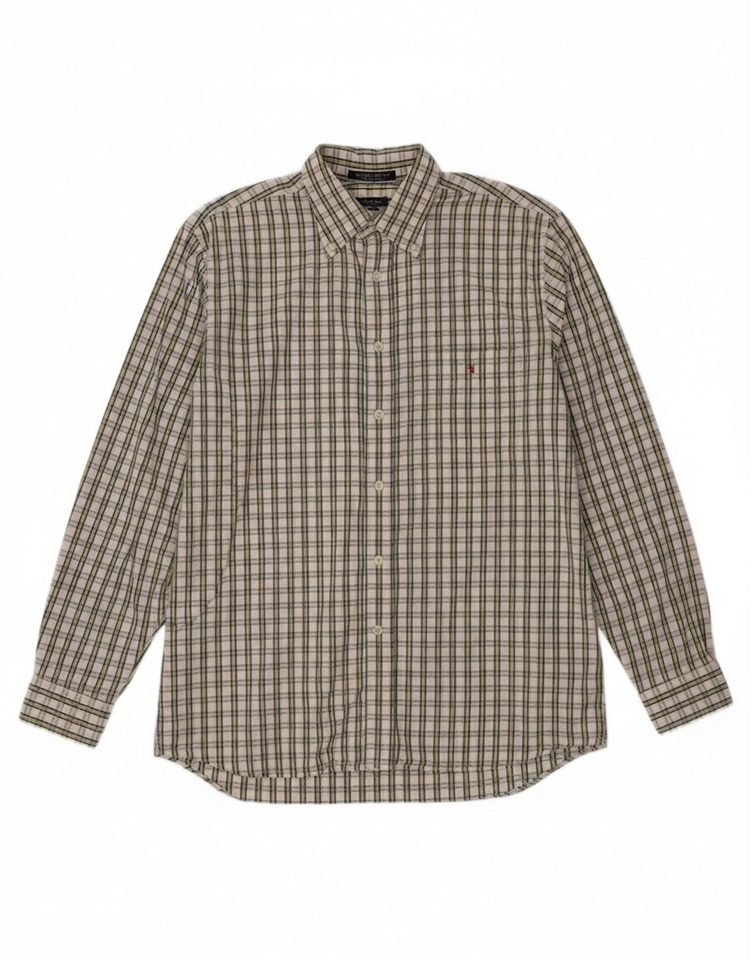 GANT Mens Shirt Medium White Check Cotton