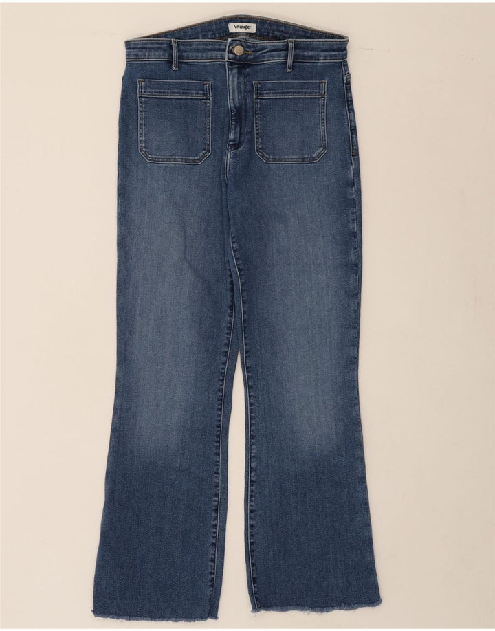 WRANGLER Womens Flared Jeans W30 L29 Blue Cotton Vintage Wrangler and Second-Hand Wrangler from Messina Hembry 