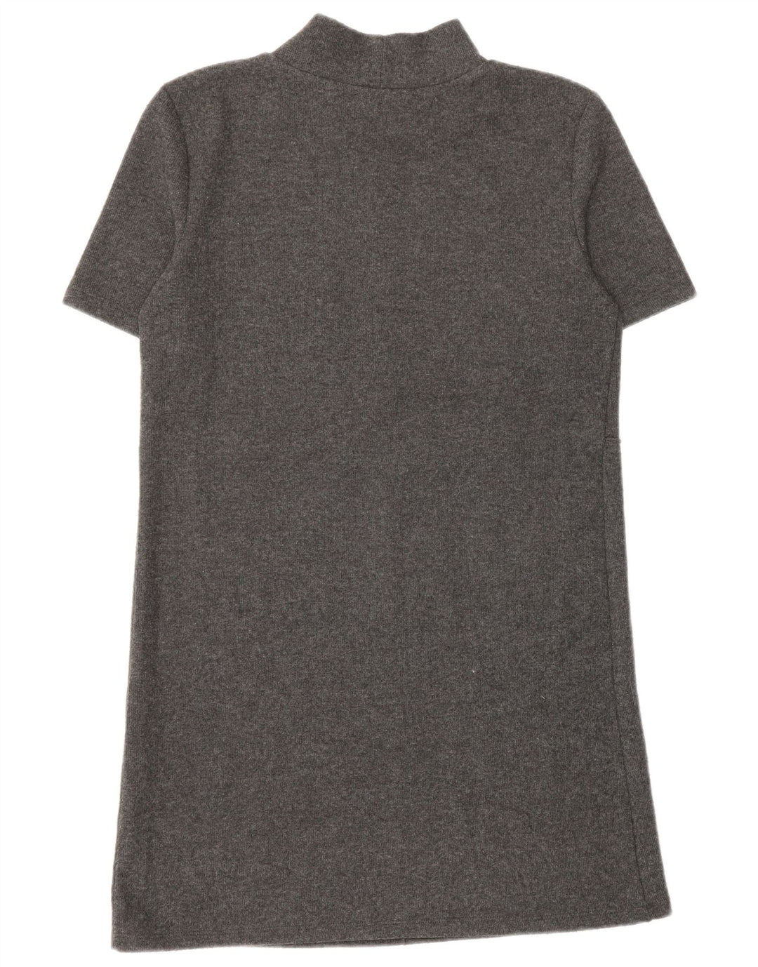 Zara Damen-Pulloverkleid mit kurzen Ärmeln, Gr. 10, Größe S, Grau, Polyester