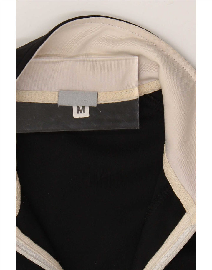 Asics Damen-Trainingsanzug-Top-Jacke UK 12 Mittelschwarzes Polyester