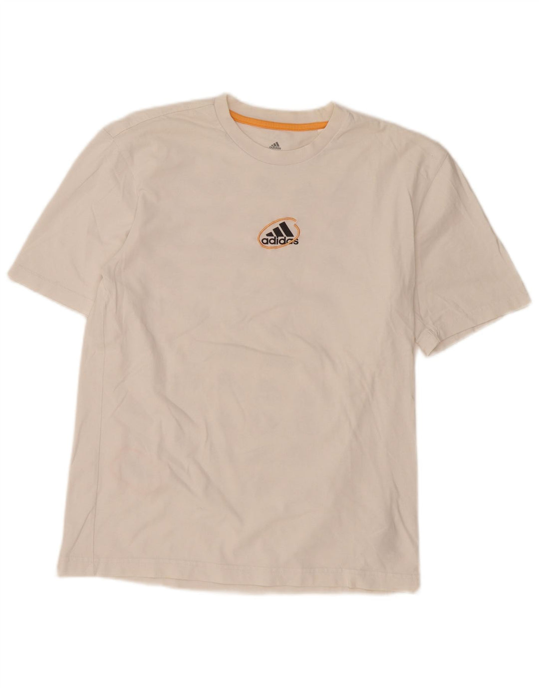 ADIDAS Herren Grafik T-Shirt Top Small Weiße Baumwolle