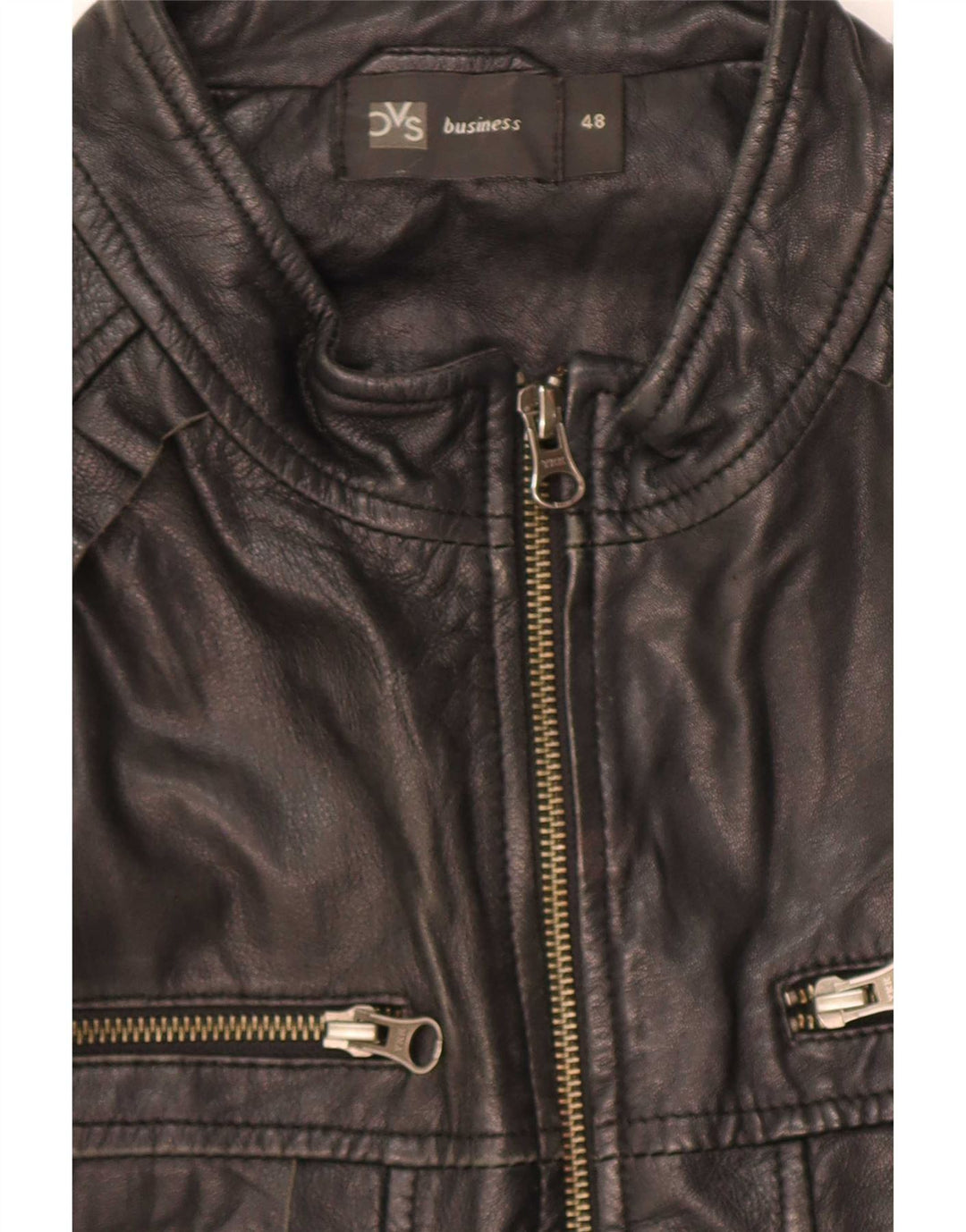 BVS Damen Leder Bikerjacke EU 48 2XL Schwarz