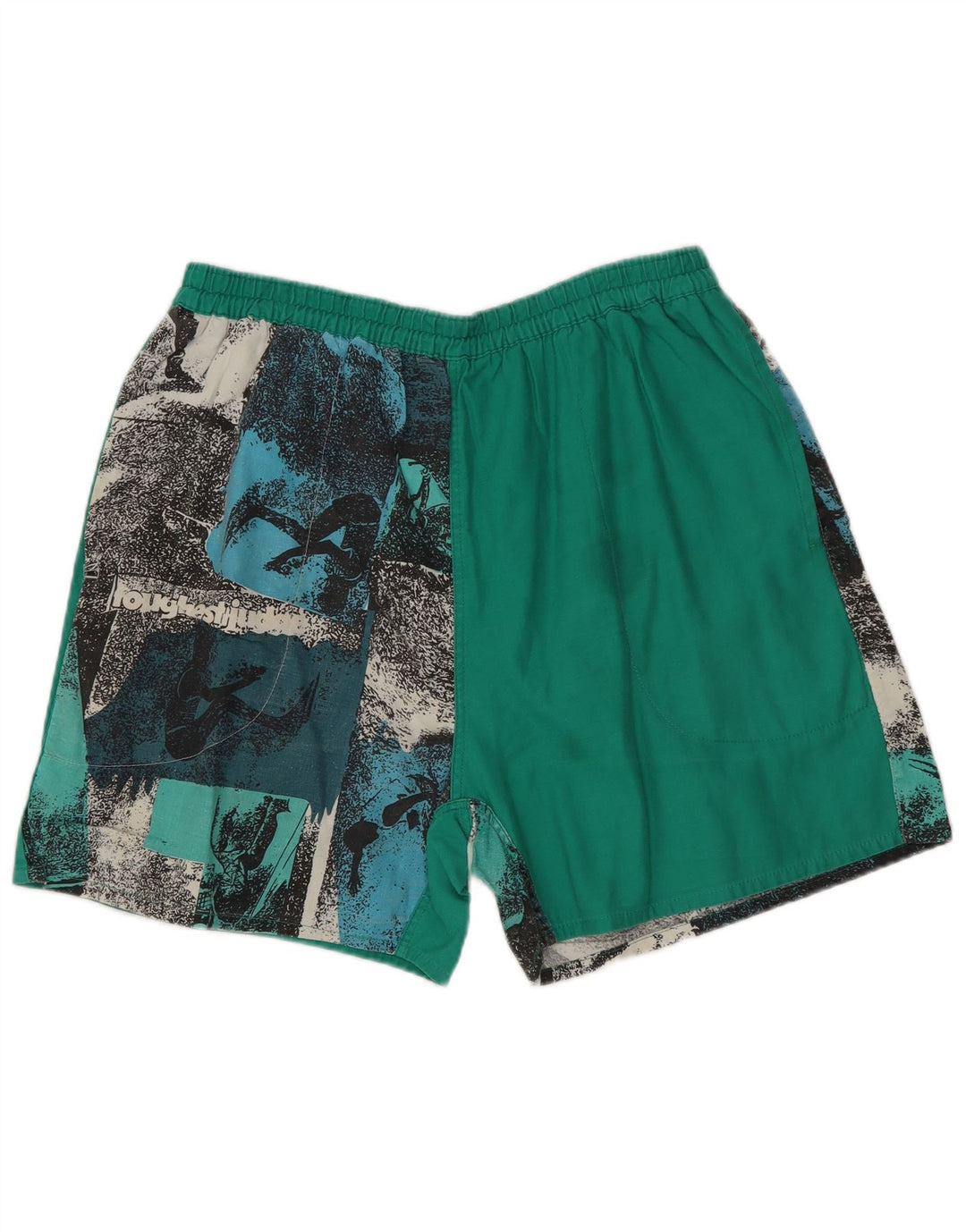 Vintage Herren Badeshorts Kleine mehrfarbige Batik-Baumwolle