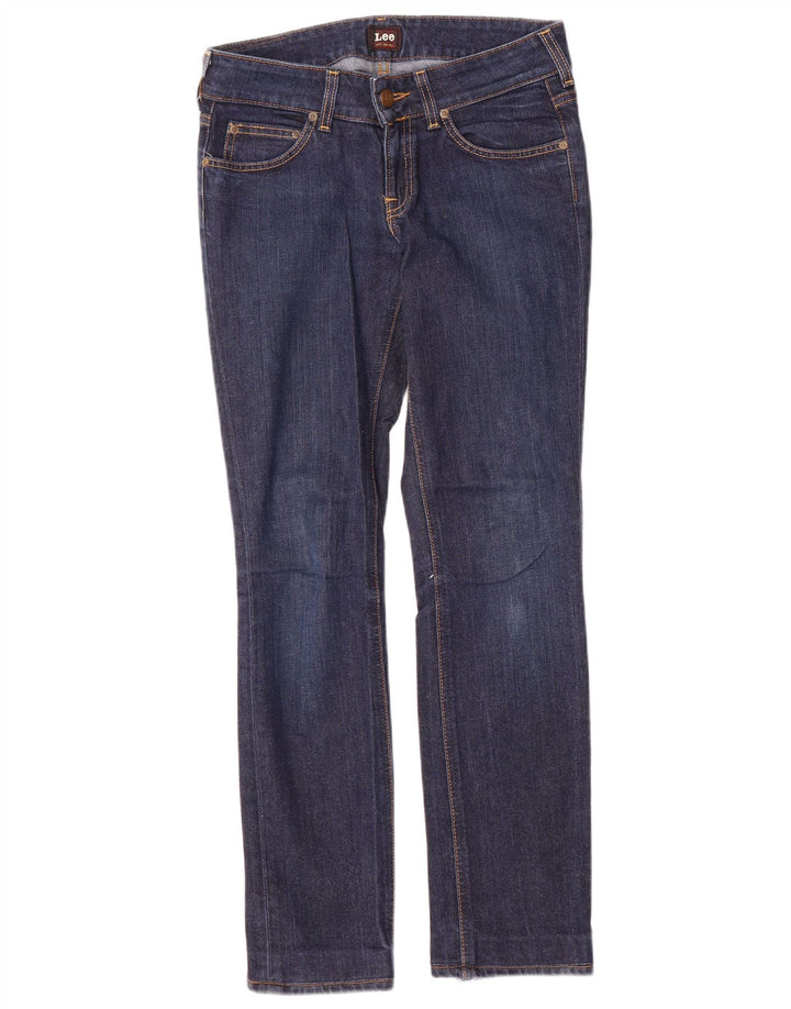 Lee Damen Amy Slim Jeans W27 L30 Marineblaue Baumwolle