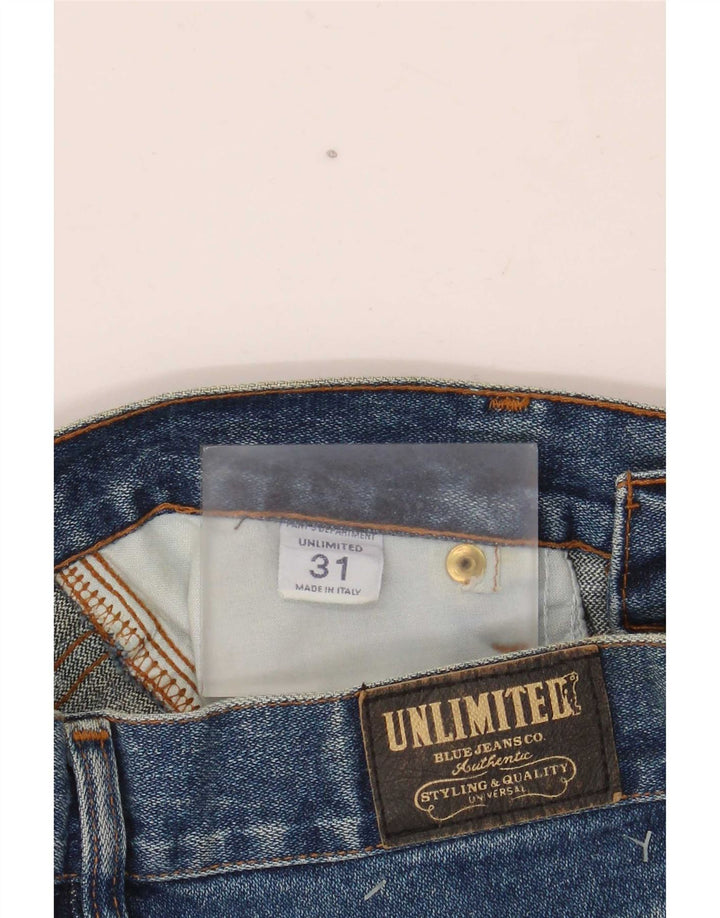 Unlimited Damen Jeansshorts W31 mittelblaue Baumwolle