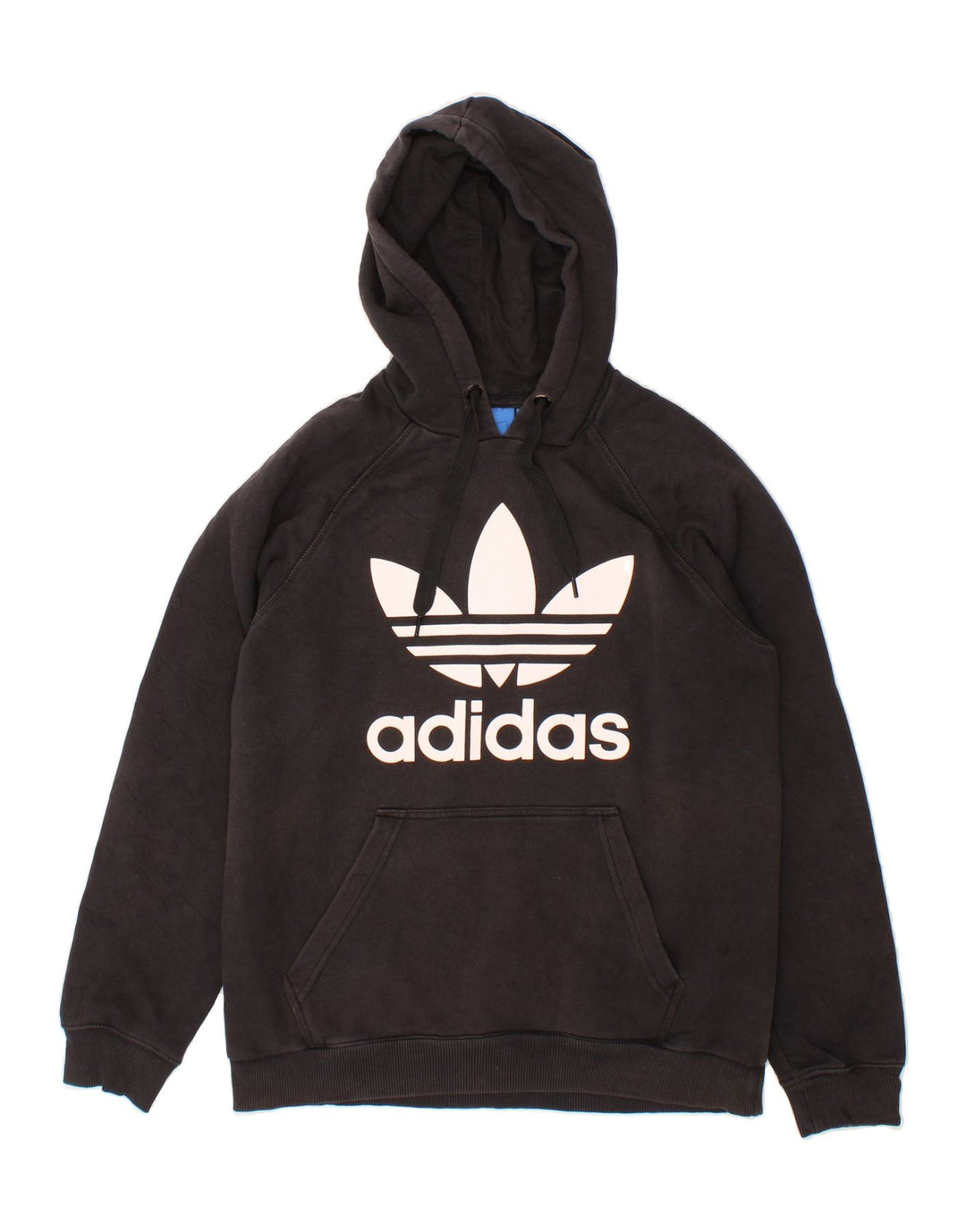 ADIDAS Mens Graphic Hoodie Jumper Medium Black Cotton Vintage Adidas and Second-Hand Adidas from Messina Hembry 