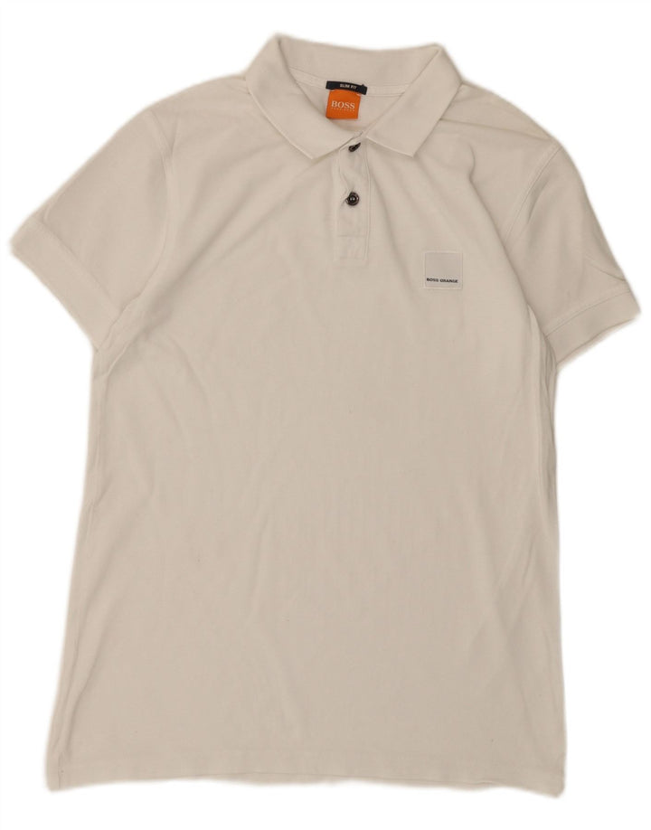Hugo Boss Herren Slim Fit Poloshirt Small Weiß
