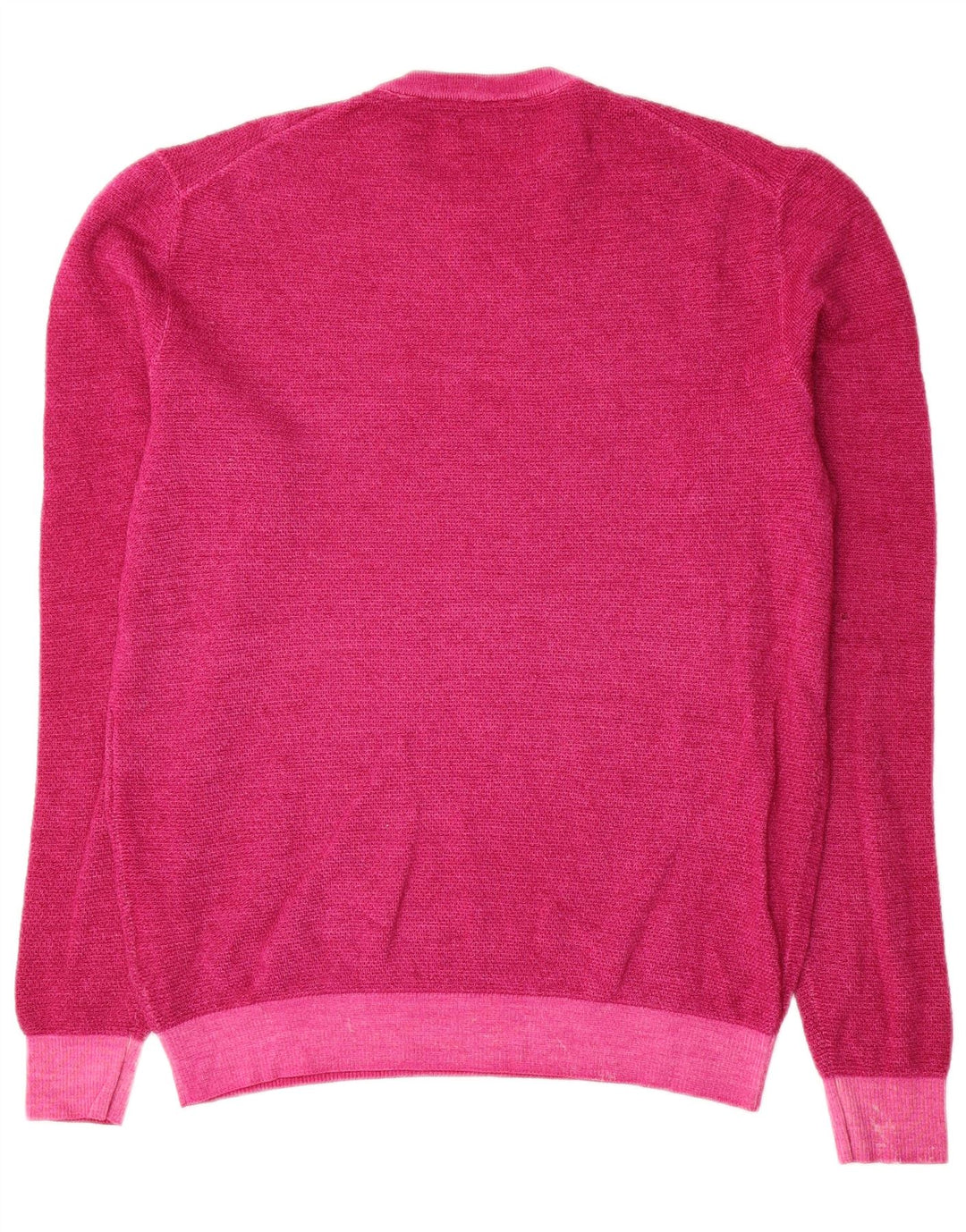 Sun68 Herren-Pullover mit Rundhalsausschnitt, groß, rosa Wolle