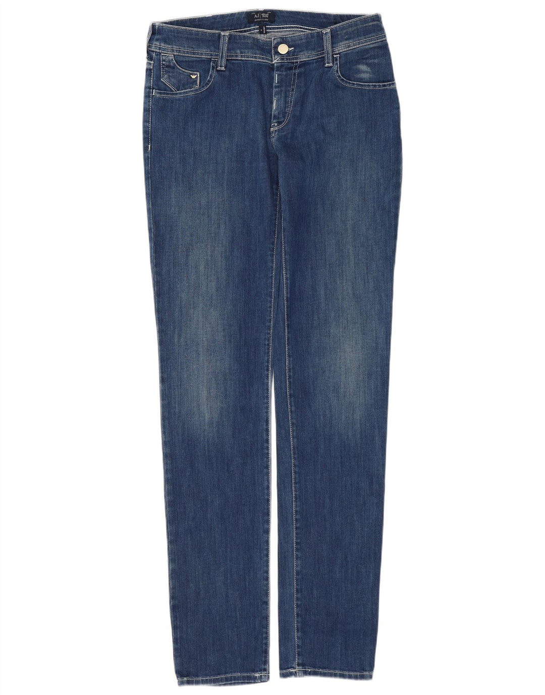 Armani Damen Slim Jeans W29 L32 Blaue Baumwolle