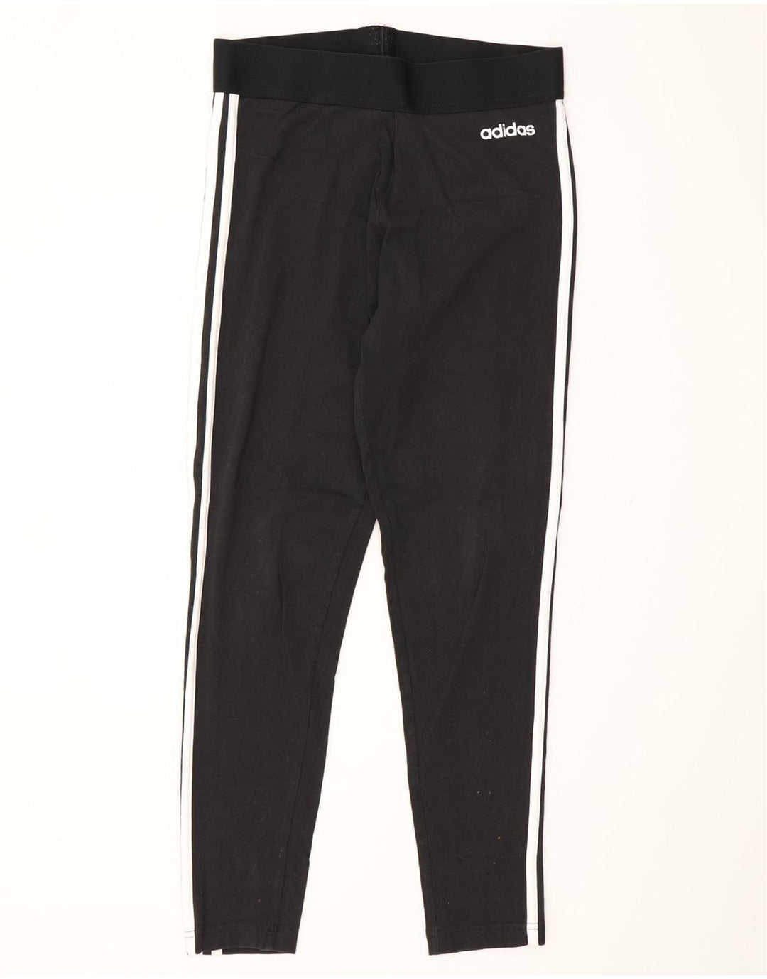 Adidas Damen Leggings UK 12/14 Mittelschwarze Baumwolle