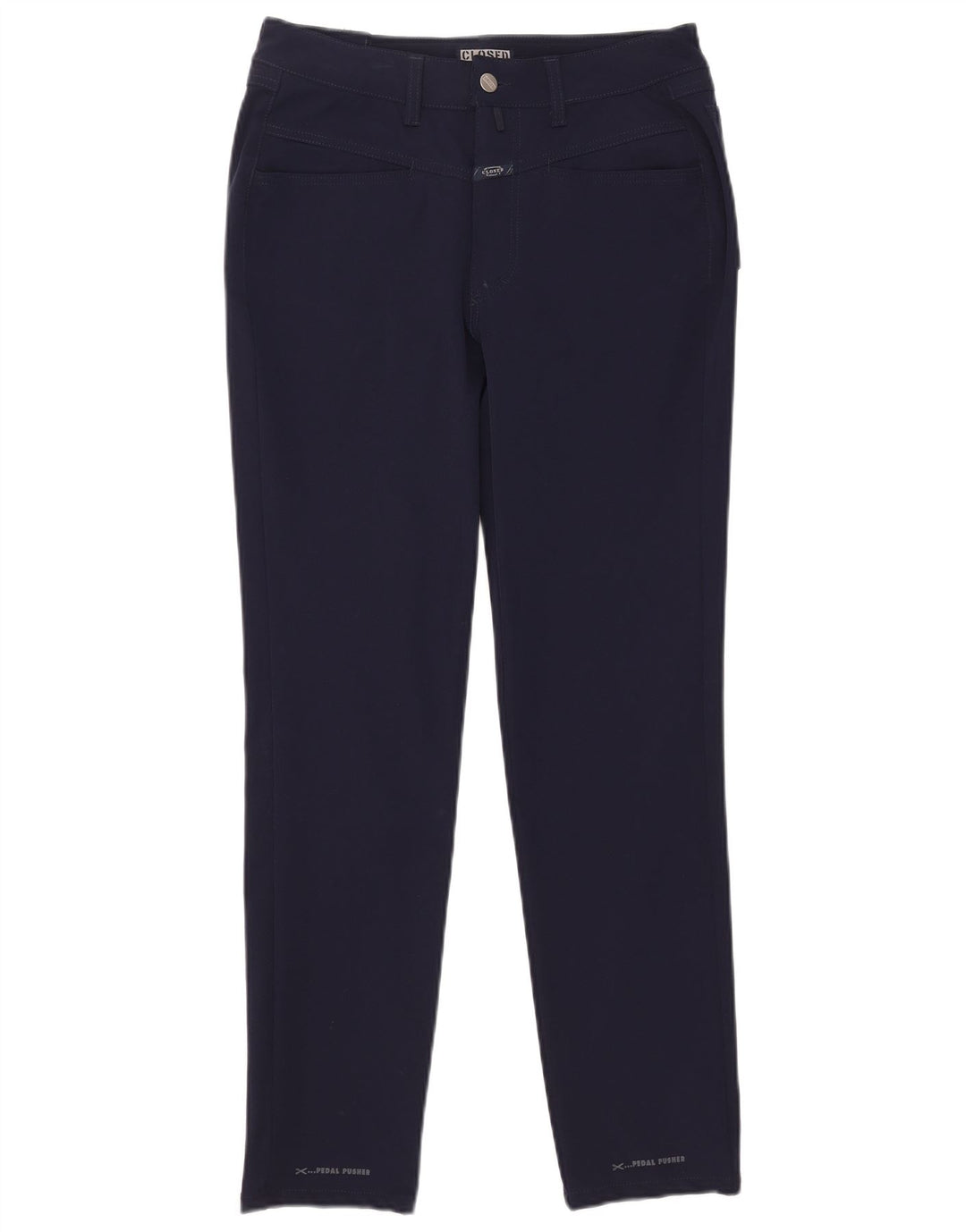Closed Herren Slim Freizeithose W30 L30 Marineblau Polyamid