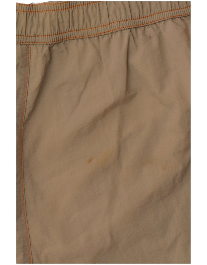 CHAMPION Herren-Badeshorts mit Grafik, groß, Khaki, Colourblock-Polyamid